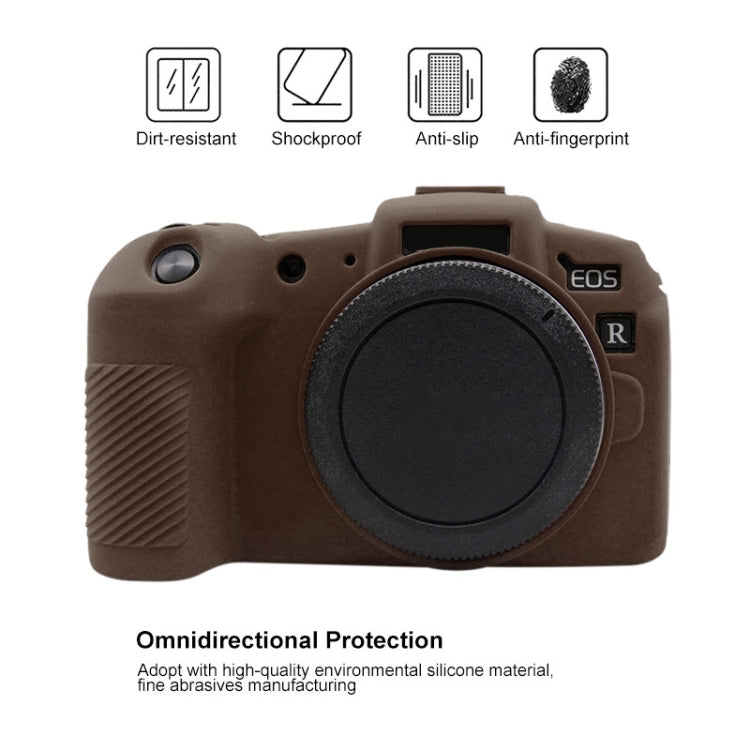 PULUZ Soft Silicone Protective Case for Canon EOS RP(Coffee) - Protective Case by PULUZ | Online Shopping UK | buy2fix