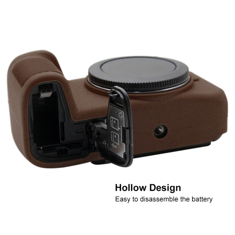 PULUZ Soft Silicone Protective Case for Canon EOS RP(Coffee) - Protective Case by PULUZ | Online Shopping UK | buy2fix