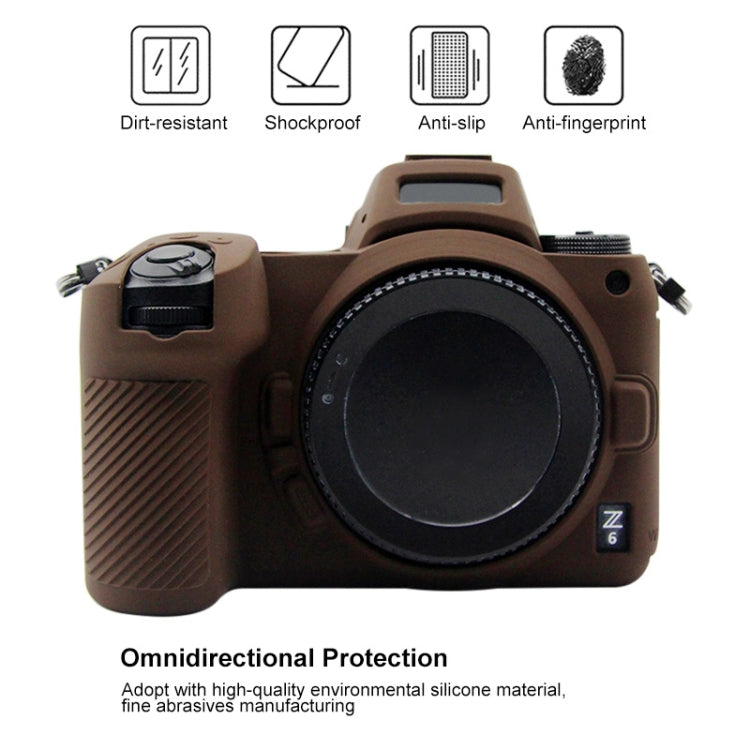 PULUZ Soft Silicone Protective Case for Nikon Z6 / Z7(Coffee) - Protective Case by PULUZ | Online Shopping UK | buy2fix
