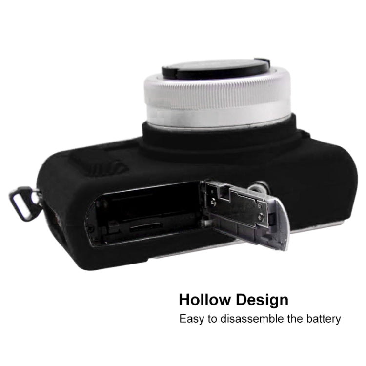 PULUZ Soft Silicone Protective Case for Panasonic Lumix GF10(Black) - Protective Case by PULUZ | Online Shopping UK | buy2fix