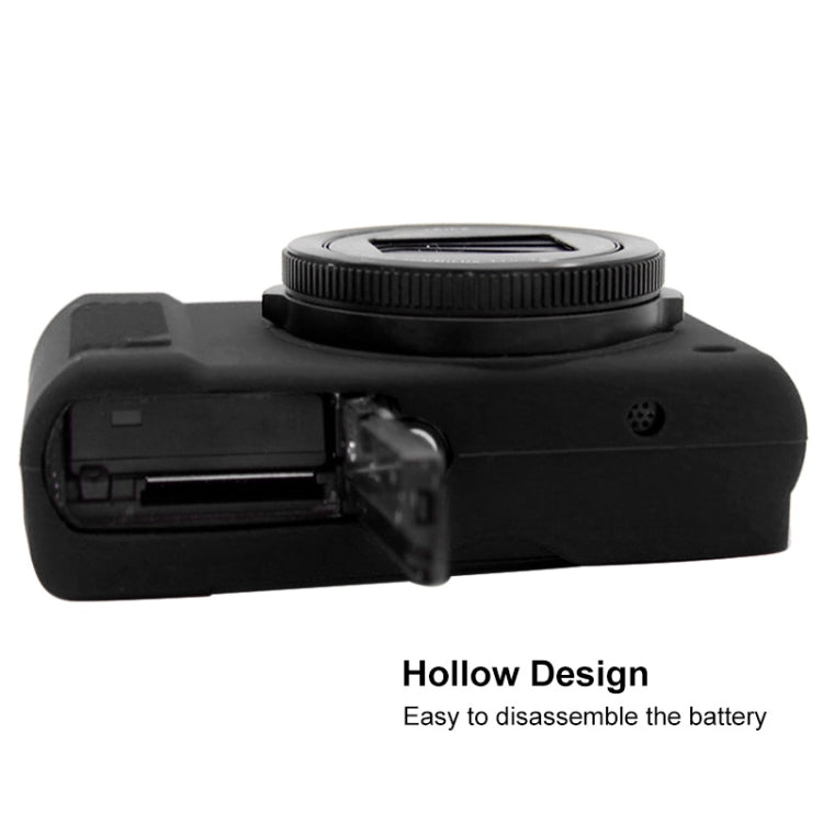 PULUZ Soft Silicone Protective Case for Panasonic Lumix LX10(Black) - Protective Case by PULUZ | Online Shopping UK | buy2fix