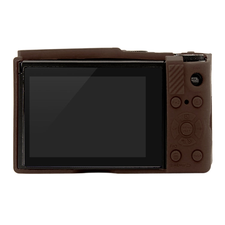 PULUZ Soft Silicone Protective Case for Panasonic Lumix LX10(Coffee) - Protective Case by PULUZ | Online Shopping UK | buy2fix