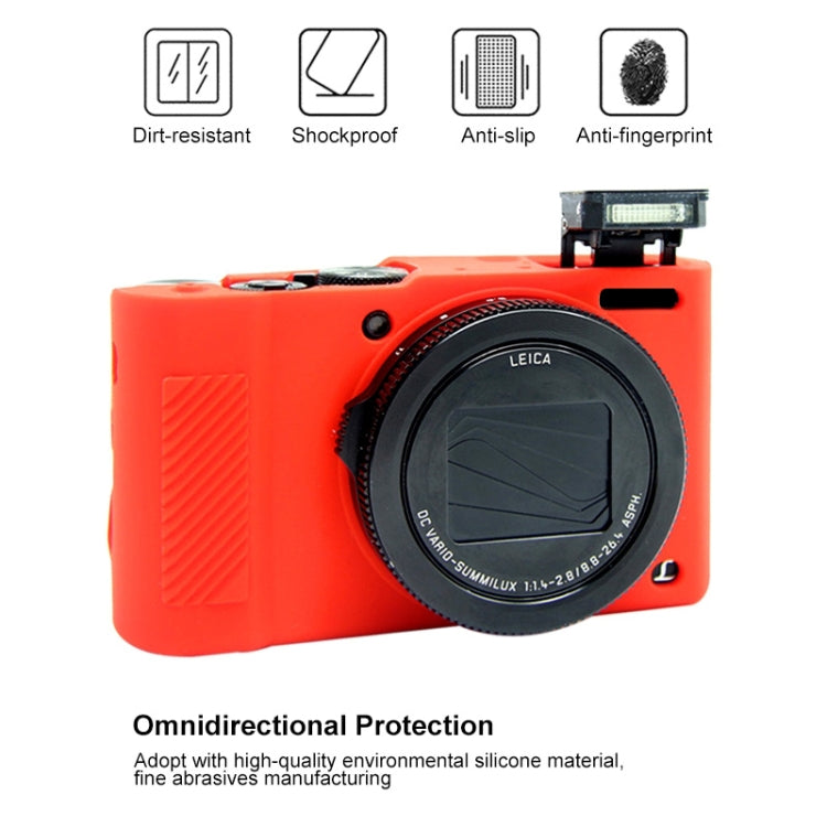 PULUZ Soft Silicone Protective Case for Panasonic Lumix LX10(Red) - Protective Case by PULUZ | Online Shopping UK | buy2fix