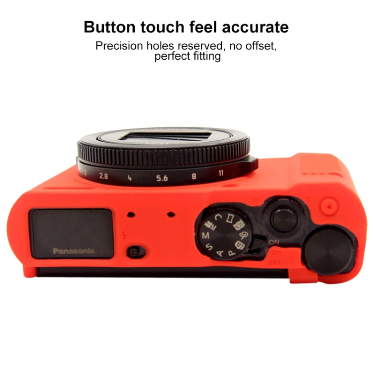 PULUZ Soft Silicone Protective Case for Panasonic Lumix LX10(Red) - Protective Case by PULUZ | Online Shopping UK | buy2fix