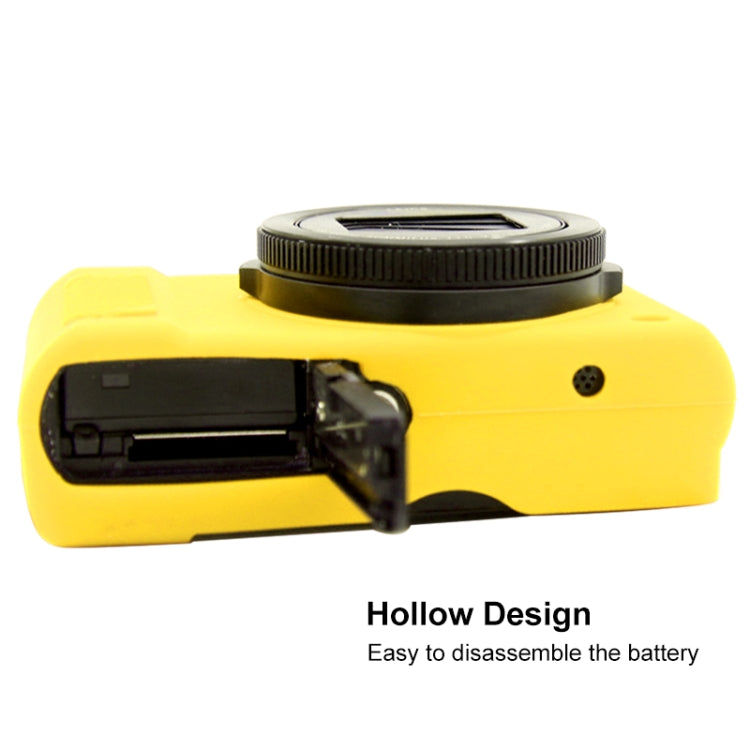 PULUZ Soft Silicone Protective Case for Panasonic Lumix LX10(Yellow) - Protective Case by PULUZ | Online Shopping UK | buy2fix