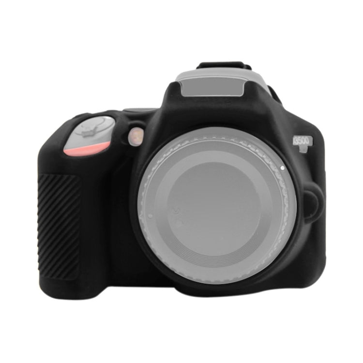 PULUZ Soft Silicone Protective Case for Nikon D3500(Black) - Protective Case by PULUZ | Online Shopping UK | buy2fix