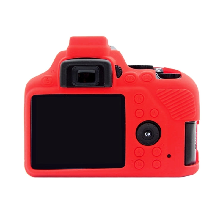 PULUZ Soft Silicone Protective Case for Nikon D3500(Red) - Protective Case by PULUZ | Online Shopping UK | buy2fix