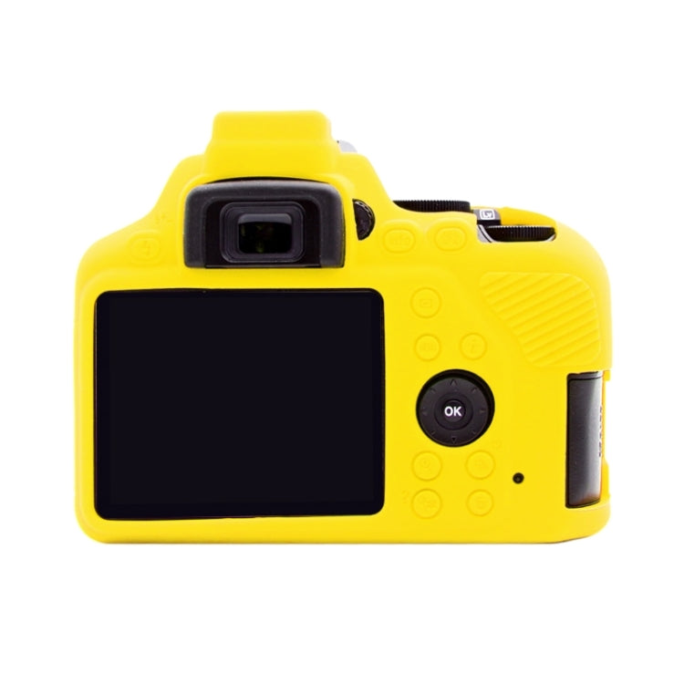 PULUZ Soft Silicone Protective Case for Nikon D3500(Yellow) - Protective Case by PULUZ | Online Shopping UK | buy2fix