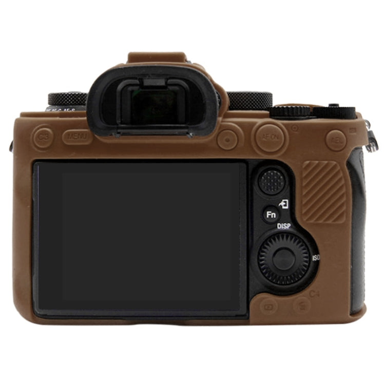 PULUZ Soft Silicone Protective Case for Sony ILCE-9M2/ Alpha 9 II / A92(Coffee) - Protective Case by PULUZ | Online Shopping UK | buy2fix