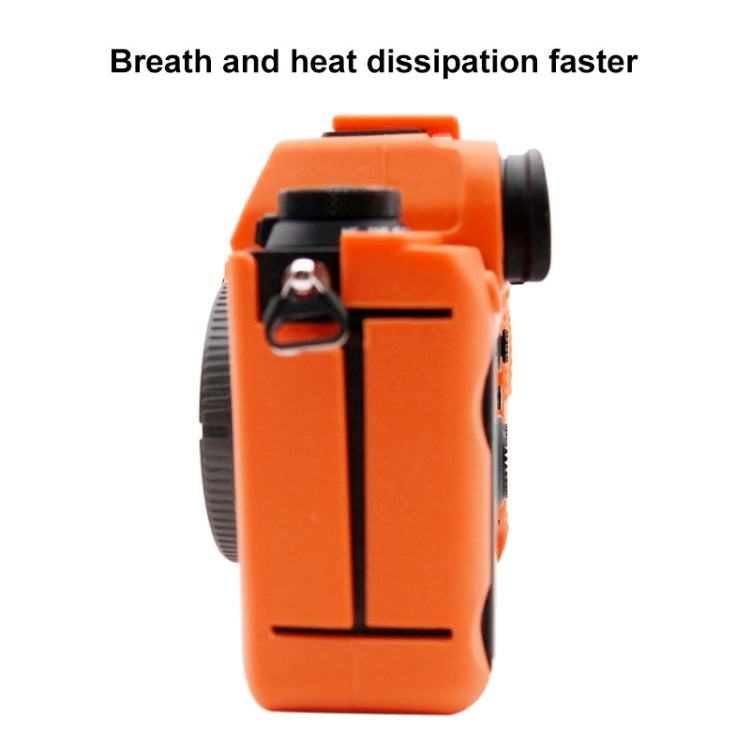 PULUZ Soft Silicone Protective Case for Sony ILCE-9M2/ Alpha 9 II / A92(Orange) - Protective Case by PULUZ | Online Shopping UK | buy2fix