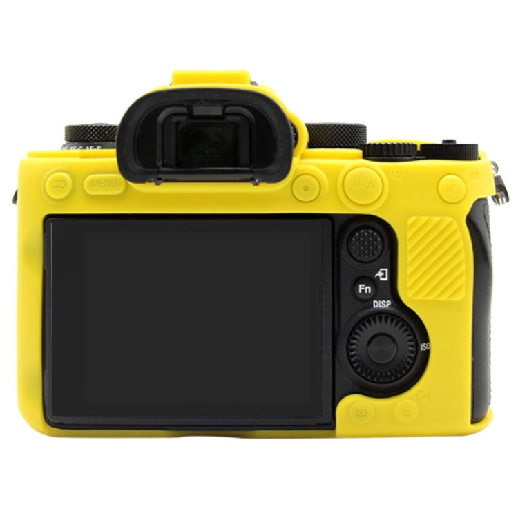 PULUZ Soft Silicone Protective Case for Sony ILCE-9M2/ Alpha 9 II / A92(Yellow) - Protective Case by PULUZ | Online Shopping UK | buy2fix