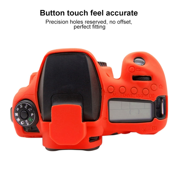 PULUZ Soft Silicone Protective Case for Canon EOS 90D(Red) - Protective Case by PULUZ | Online Shopping UK | buy2fix