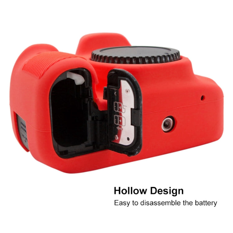 PULUZ Soft Silicone Protective Case for Canon EOS 90D(Red) - Protective Case by PULUZ | Online Shopping UK | buy2fix
