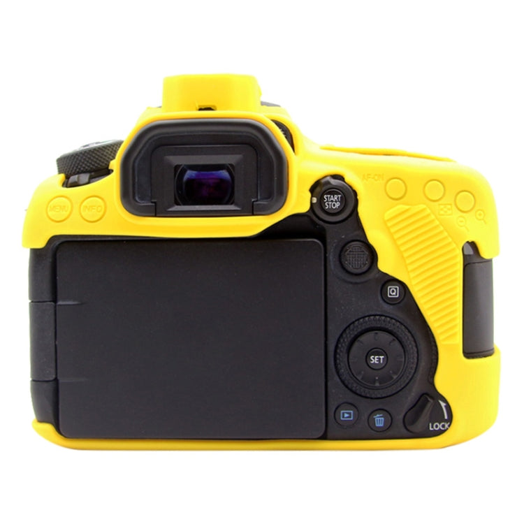 PULUZ Soft Silicone Protective Case for Canon EOS 90D(Yellow) - Protective Case by PULUZ | Online Shopping UK | buy2fix