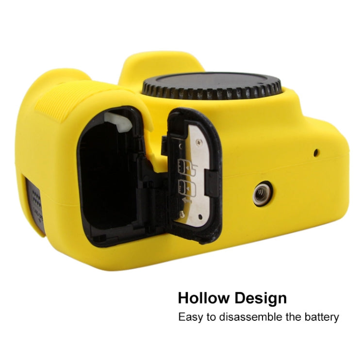 PULUZ Soft Silicone Protective Case for Canon EOS 90D(Yellow) - Protective Case by PULUZ | Online Shopping UK | buy2fix