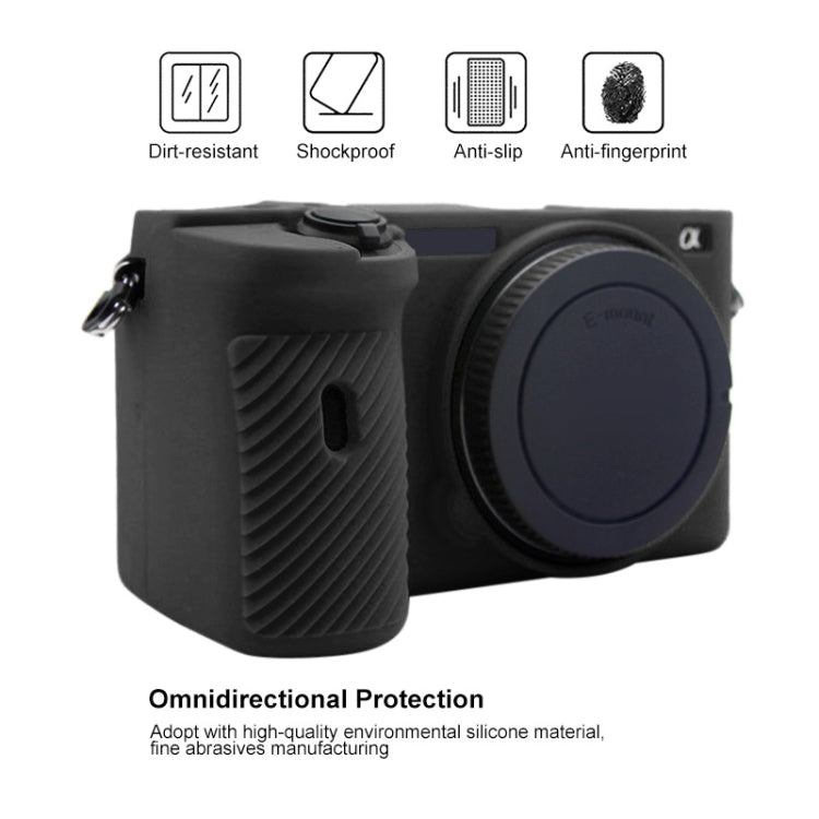 PULUZ Soft Silicone Protective Case for Sony A6600 / ILCE-6600(Black) - Protective Case by PULUZ | Online Shopping UK | buy2fix