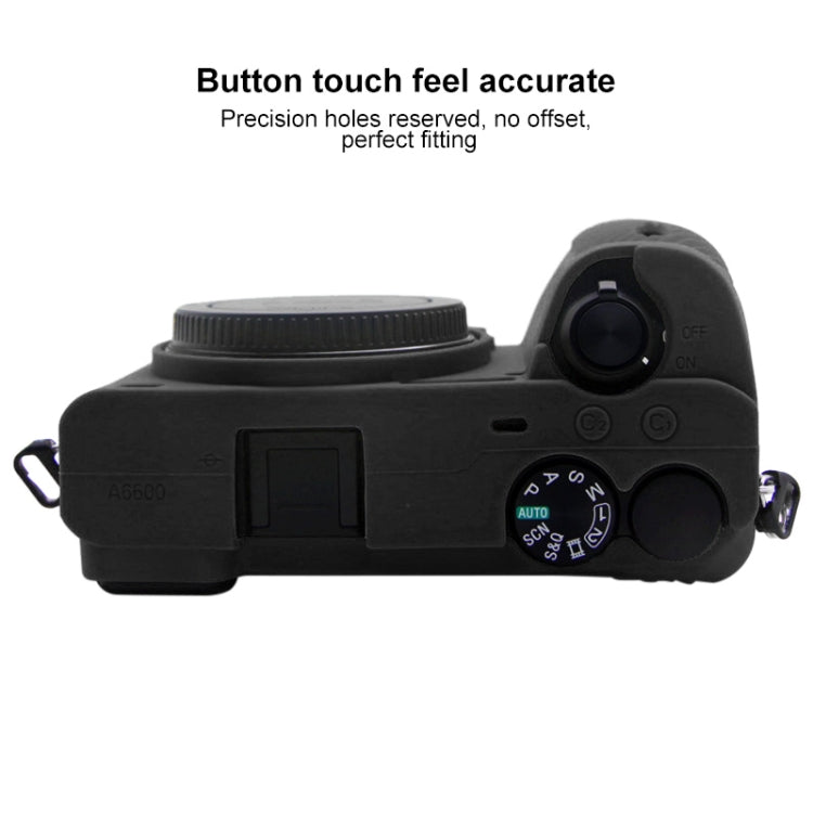PULUZ Soft Silicone Protective Case for Sony A6600 / ILCE-6600(Black) - Protective Case by PULUZ | Online Shopping UK | buy2fix