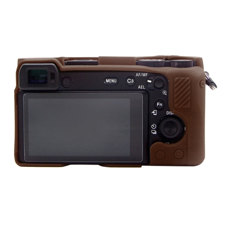 PULUZ Soft Silicone Protective Case for Sony A6600 / ILCE-6600(Coffee) - Protective Case by PULUZ | Online Shopping UK | buy2fix