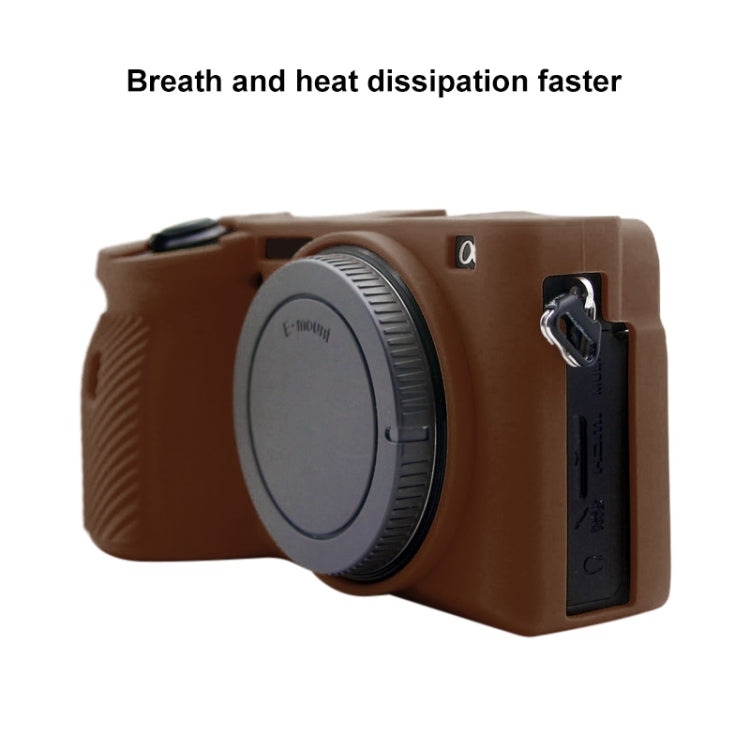 PULUZ Soft Silicone Protective Case for Sony A6600 / ILCE-6600(Coffee) - Protective Case by PULUZ | Online Shopping UK | buy2fix