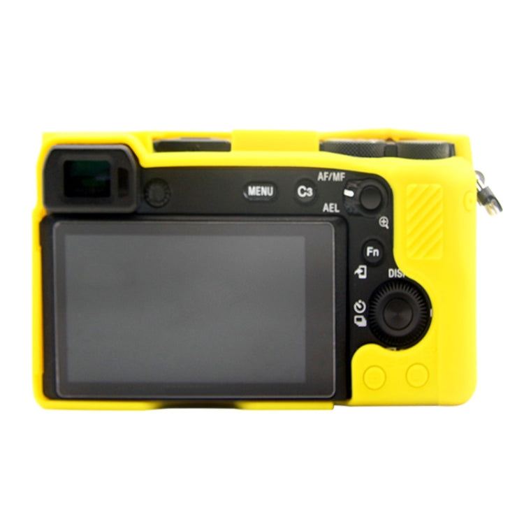 PULUZ Soft Silicone Protective Case for Sony A6600 / ILCE-6600(Yellow) - Protective Case by PULUZ | Online Shopping UK | buy2fix
