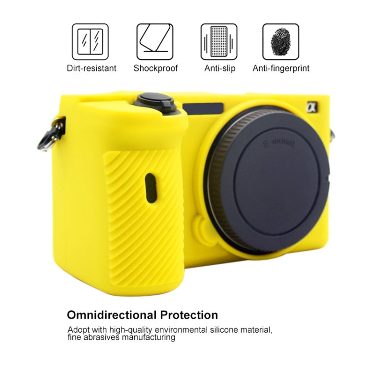 PULUZ Soft Silicone Protective Case for Sony A6600 / ILCE-6600(Yellow) - Protective Case by PULUZ | Online Shopping UK | buy2fix