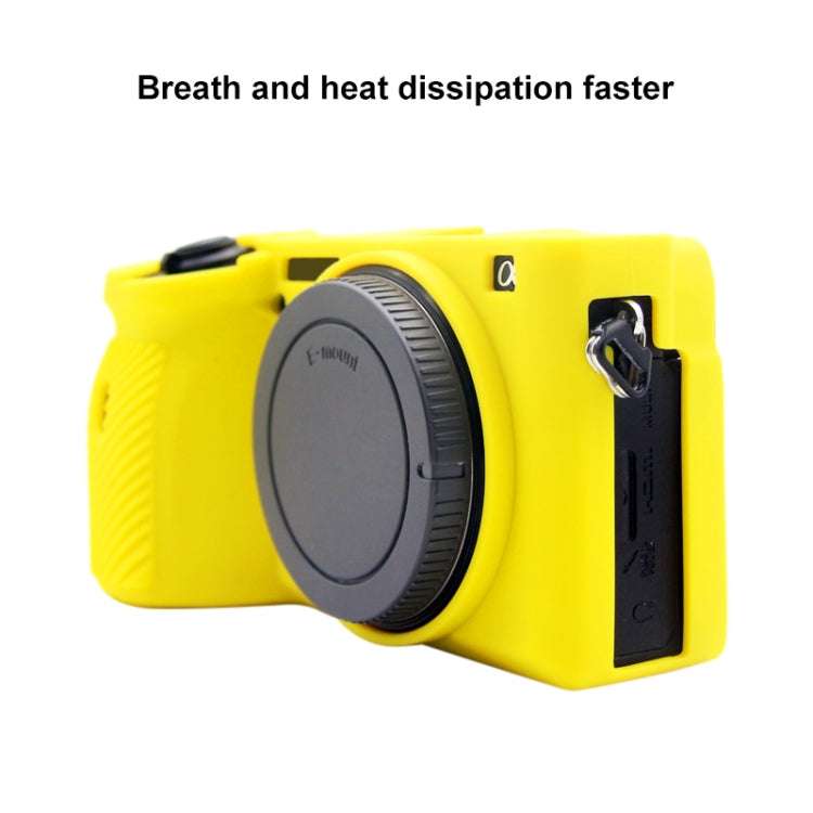 PULUZ Soft Silicone Protective Case for Sony A6600 / ILCE-6600(Yellow) - Protective Case by PULUZ | Online Shopping UK | buy2fix