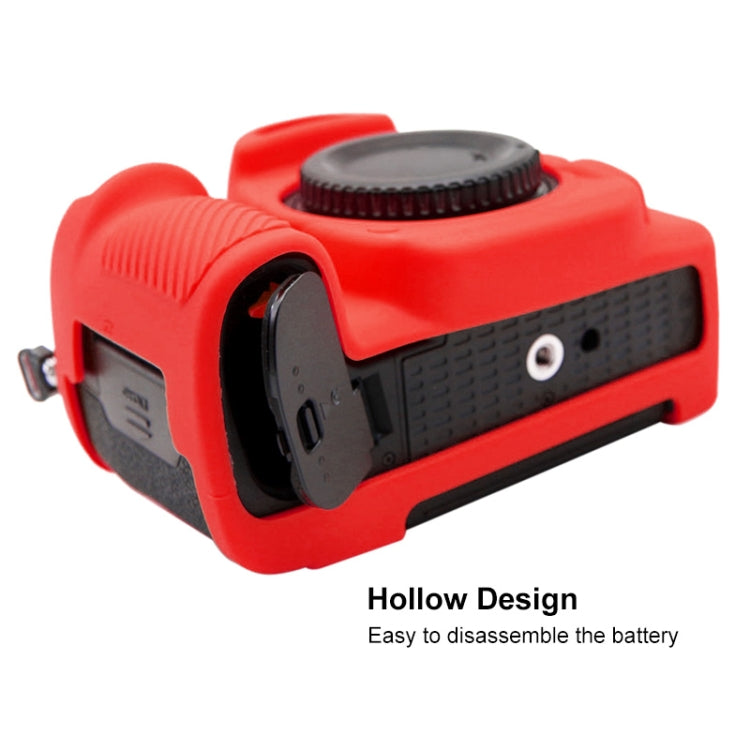 PULUZ Soft Silicone Protective Case for Nikon D780(Red) - Protective Case by PULUZ | Online Shopping UK | buy2fix