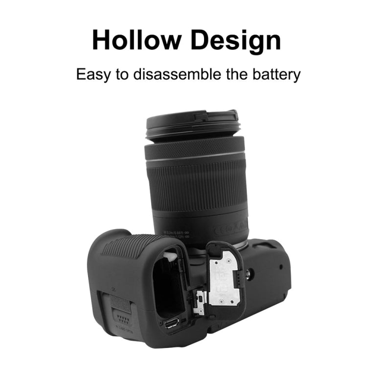 PULUZ Soft Silicone Protective Case for Canon EOS R5(Black) - Protective Case by PULUZ | Online Shopping UK | buy2fix