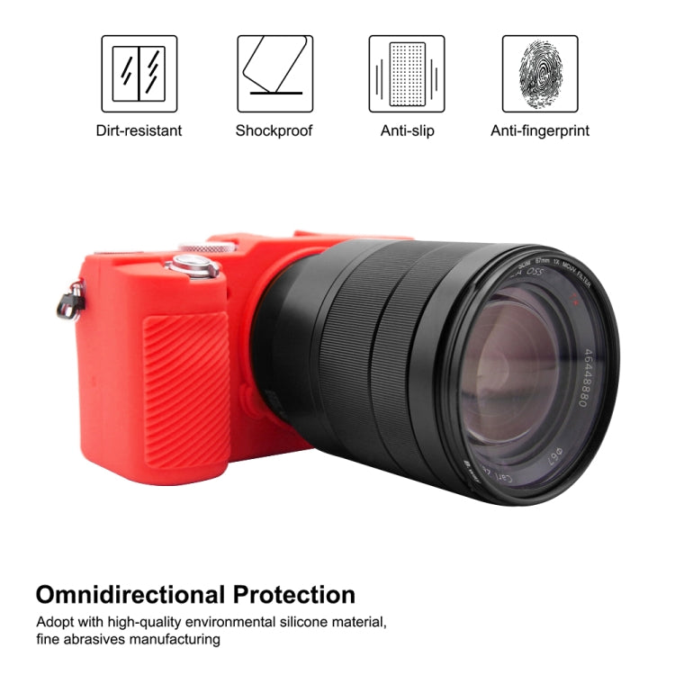 PULUZ Soft Silicone Protective Case for Sony A7C / ILCE-7C(Red) - Protective Case by PULUZ | Online Shopping UK | buy2fix