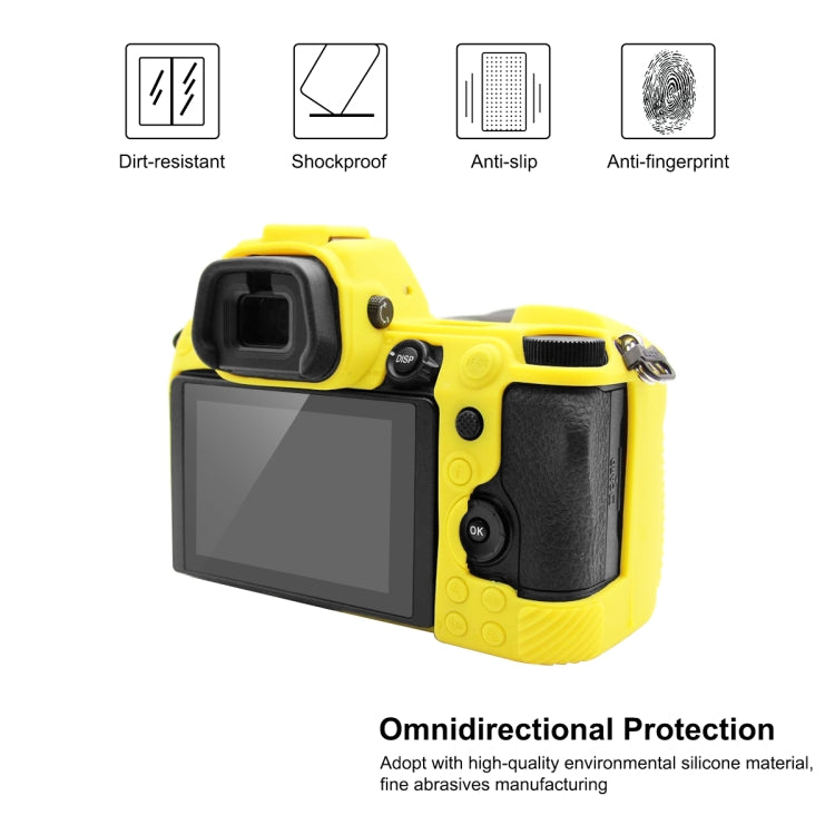PULUZ Soft Silicone Protective Case for Nikon Z6 II(Yellow) - Protective Case by PULUZ | Online Shopping UK | buy2fix