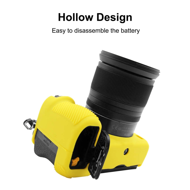 PULUZ Soft Silicone Protective Case for Nikon Z6 II(Yellow) - Protective Case by PULUZ | Online Shopping UK | buy2fix