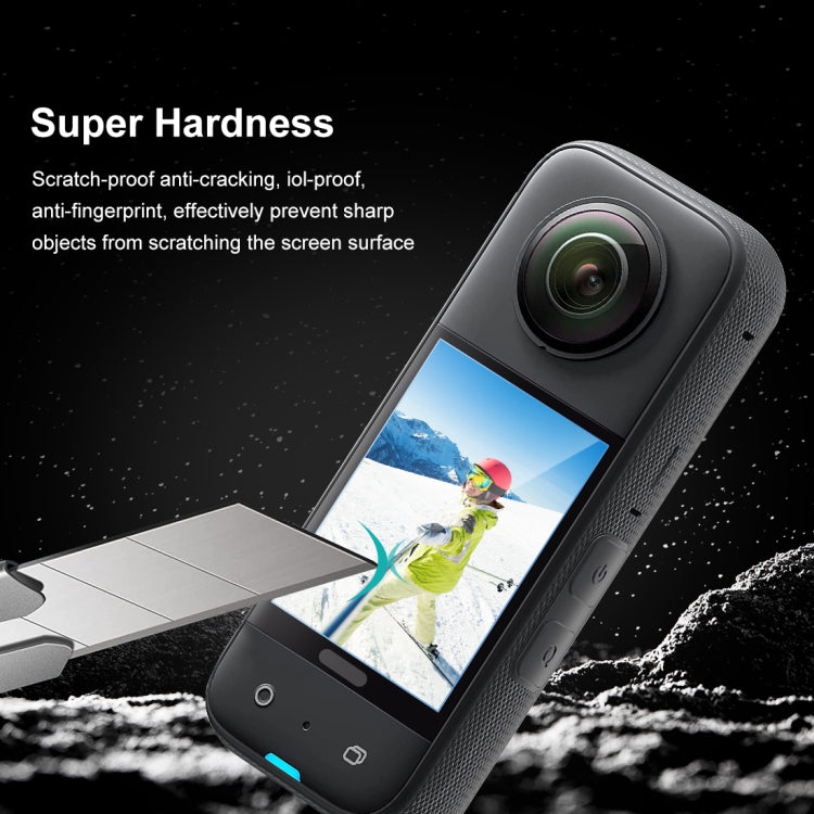 For Insta360 X3 PULUZ 2pcs Curved HD Screen Film(Transparent) - Protective Film & Stickers by PULUZ | Online Shopping UK | buy2fix