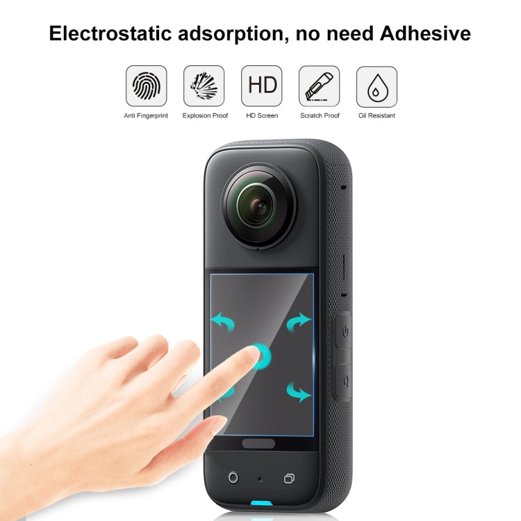For Insta360 X3 PULUZ 2pcs Curved HD Screen Film(Transparent) - Protective Film & Stickers by PULUZ | Online Shopping UK | buy2fix