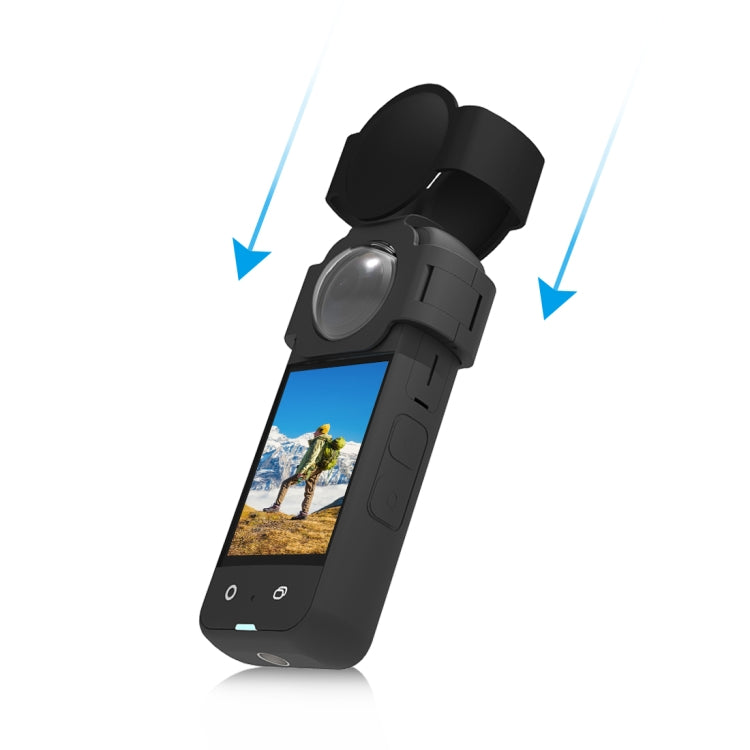 For Insta360 X3 PULUZ Silicone Lens Body Lens Guard Protective Cover(Black) - Len Accessories by PULUZ | Online Shopping UK | buy2fix