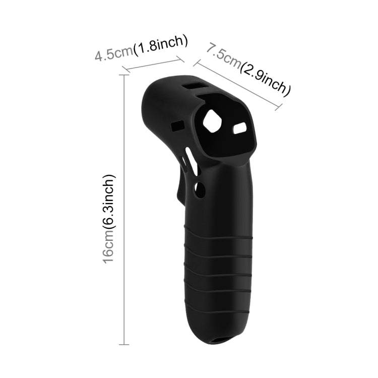 For DJI RC Motion 2 / DJI Avata / FPV Rocker PULUZ Silicone Protective Case with Neck Strap(Black) - Cases & Bags by PULUZ | Online Shopping UK | buy2fix