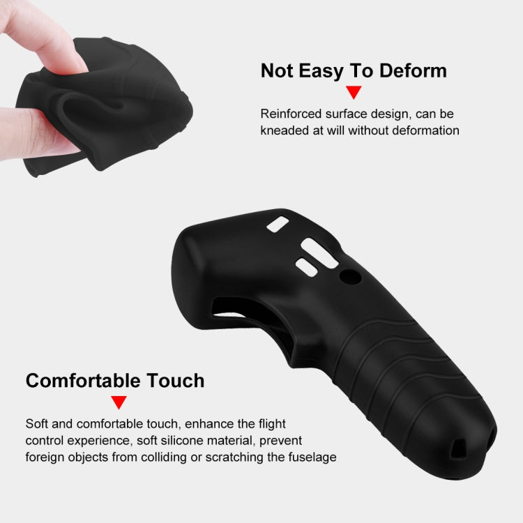 For DJI RC Motion 2 / DJI Avata / FPV Rocker PULUZ Silicone Protective Case with Neck Strap(Black) - Cases & Bags by PULUZ | Online Shopping UK | buy2fix