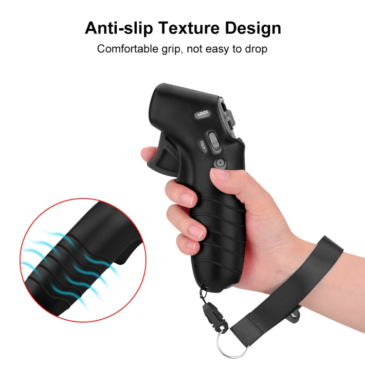 For DJI RC Motion 2 / DJI Avata / FPV Rocker PULUZ Silicone Protective Case with Neck Strap(Black) - Cases & Bags by PULUZ | Online Shopping UK | buy2fix