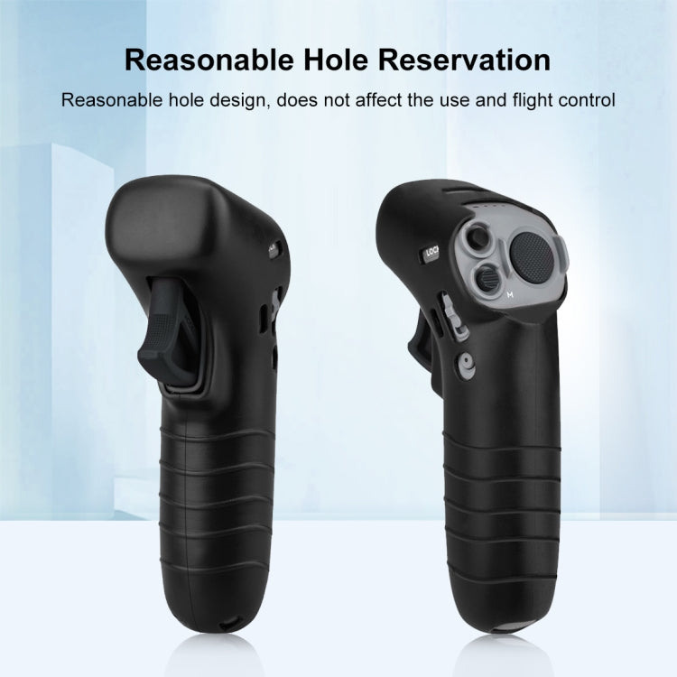 For DJI RC Motion 2 / DJI Avata / FPV Rocker PULUZ Silicone Protective Case with Neck Strap(Black) - Cases & Bags by PULUZ | Online Shopping UK | buy2fix