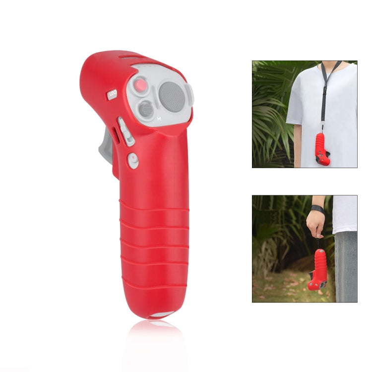 For DJI RC Motion 2 / DJI Avata / FPV Rocker PULUZ Silicone Protective Case with Neck Strap(Red) - Cases & Bags by PULUZ | Online Shopping UK | buy2fix
