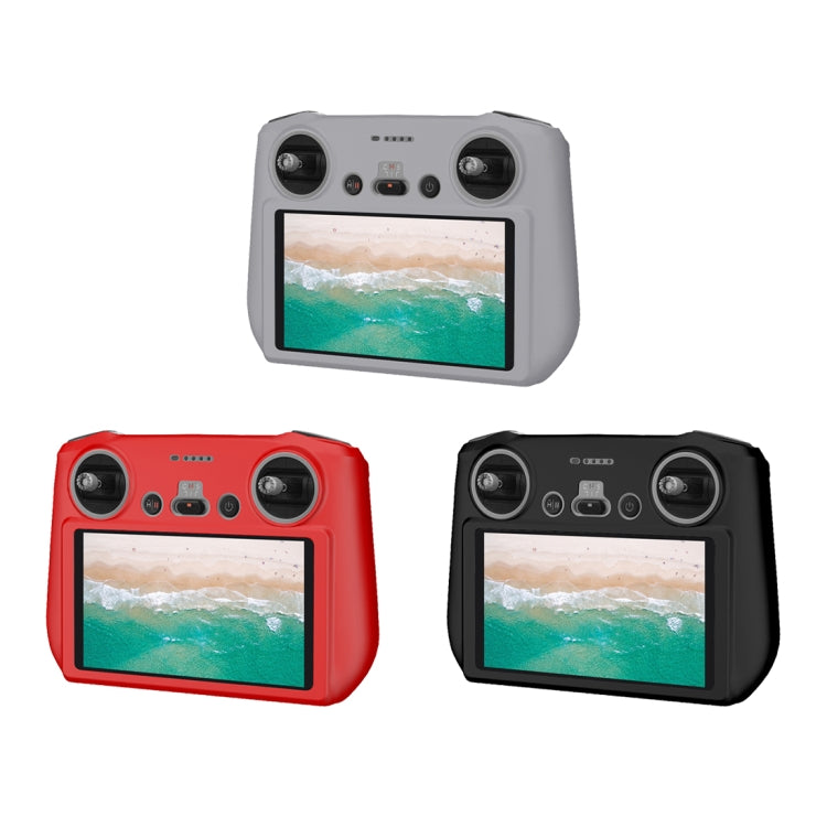 For DJI Mini 3 Pro / DJI RC with Screen PULUZ Silicone Protective Case(Red) by PULUZ