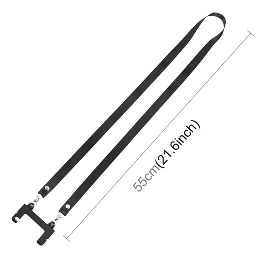 PULUZ Nylon Dual-Hook Anti-lost Anti-fall Neck Strap Lanyard for DJI Mini 3 / 3 Pro / Mavic 3 / Air 2 / 2S Remote Control (Black) by PULUZ