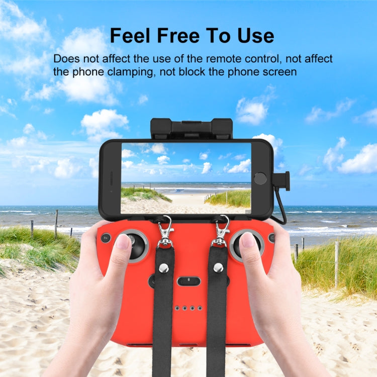 PULUZ Nylon Dual-Hook Anti-lost Anti-fall Neck Strap Lanyard for DJI Mini 3 / 3 Pro / Mavic 3 / Air 2 / 2S Remote Control (Black) - Other by PULUZ | Online Shopping UK | buy2fix