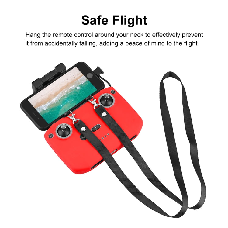 PULUZ Nylon Dual-Hook Anti-lost Anti-fall Neck Strap Lanyard for DJI Mini 3 / 3 Pro / Mavic 3 / Air 2 / 2S Remote Control (Black) - Other by PULUZ | Online Shopping UK | buy2fix
