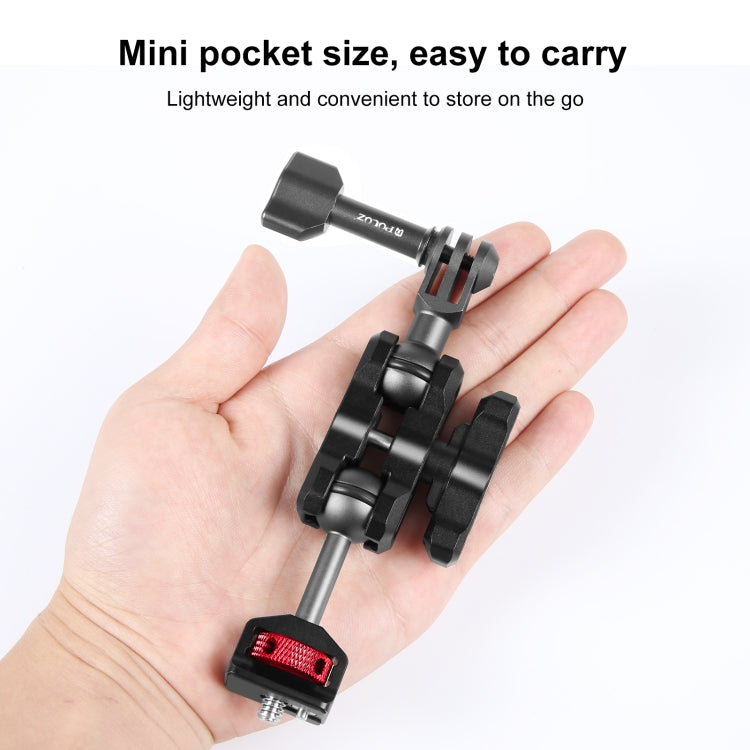 PULUZ Magic Arm Multi-way Ball Aluminum Alloy Mount (Black) - Stand Bracket by PULUZ | Online Shopping UK | buy2fix