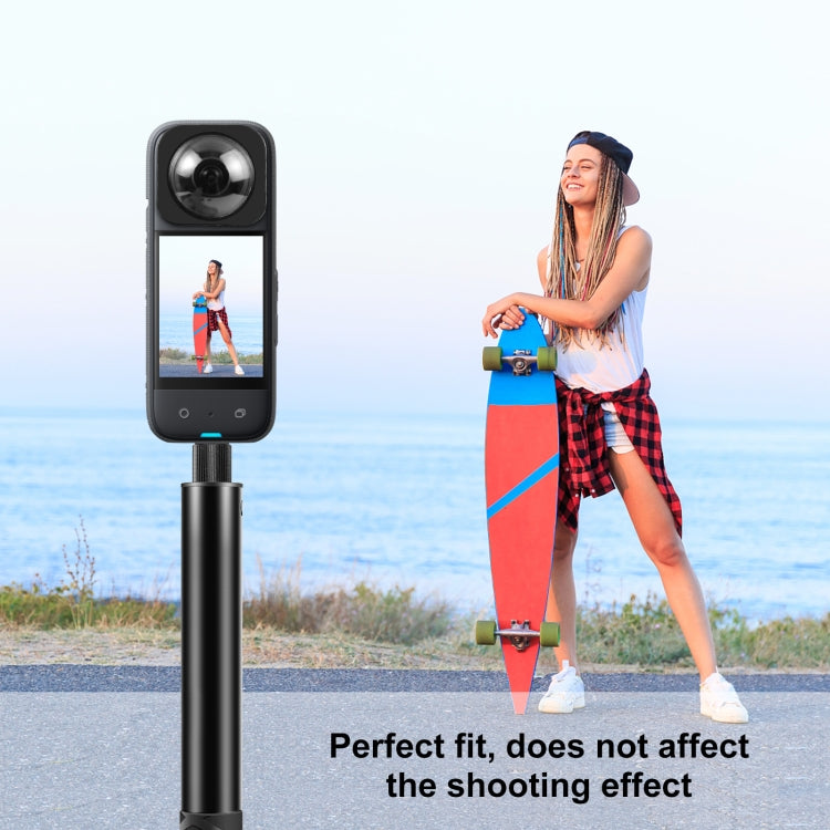 For Insta360 X3 PULUZ Lens Guard Optical Glass Protective Cover (Black) - Len Accessories by PULUZ | Online Shopping UK | buy2fix