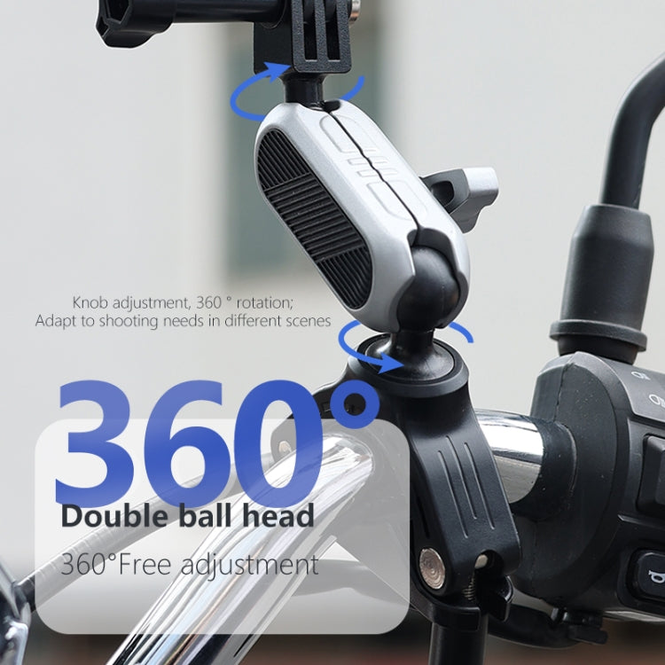 PULUZ Handlebar Arm Mount with Phone Clamp & Mount Adapter & Long Screw - Helmet Mount by PULUZ | Online Shopping UK | buy2fix