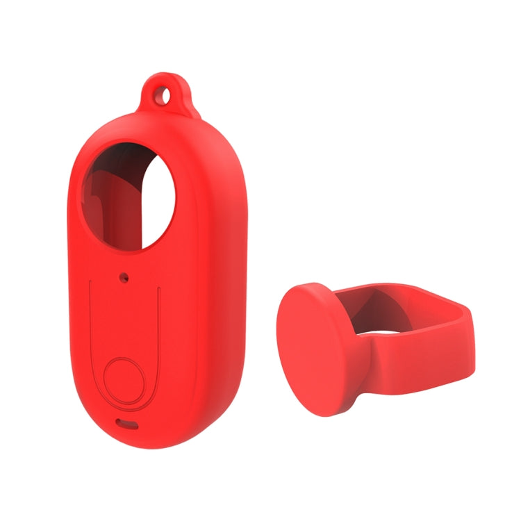 For Insta360 GO 3 PULUZ Camera Silicone Case with Lens Cover (Red) - Case & Bags by PULUZ | Online Shopping UK | buy2fix