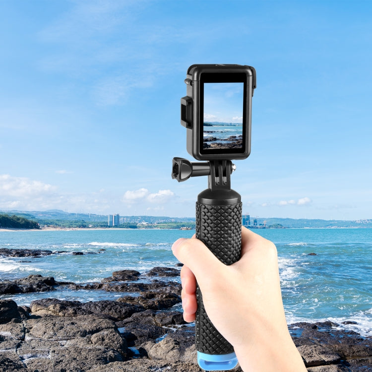 For DJI Osmo Action 5 Pro / 4 / 3 PULUZ Vertical Plastic Protective Frame Cage with Cold Shoes (Black) - Protection Frame by PULUZ | Online Shopping UK | buy2fix