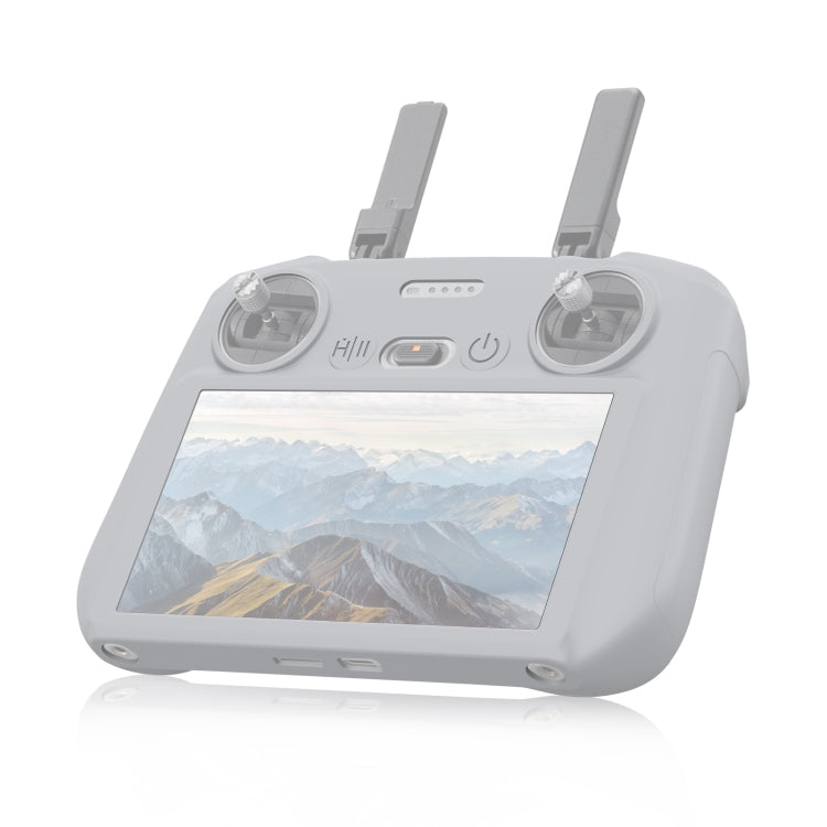 For DJI Mini 4 Pro / Air 3 Remote Control / DJI RC 2 with Screen PULUZ Silicone Protective Case (Grey) - Carry Cases & Bags by PULUZ | Online Shopping UK | buy2fix