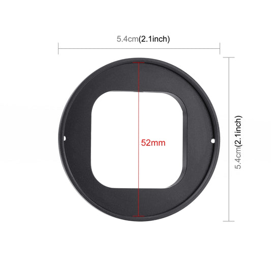 For GoPro HERO12 Black /11 Black /11 Black Mini /10 Black /9 Black PULUZ 52mm UV ND2-400 Filter with Adapter Ring(Black) by PULUZ